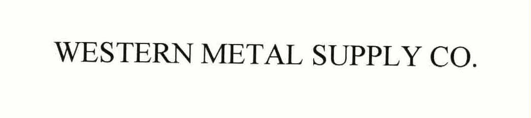 Trademark Logo WESTERN METAL SUPPLY CO.