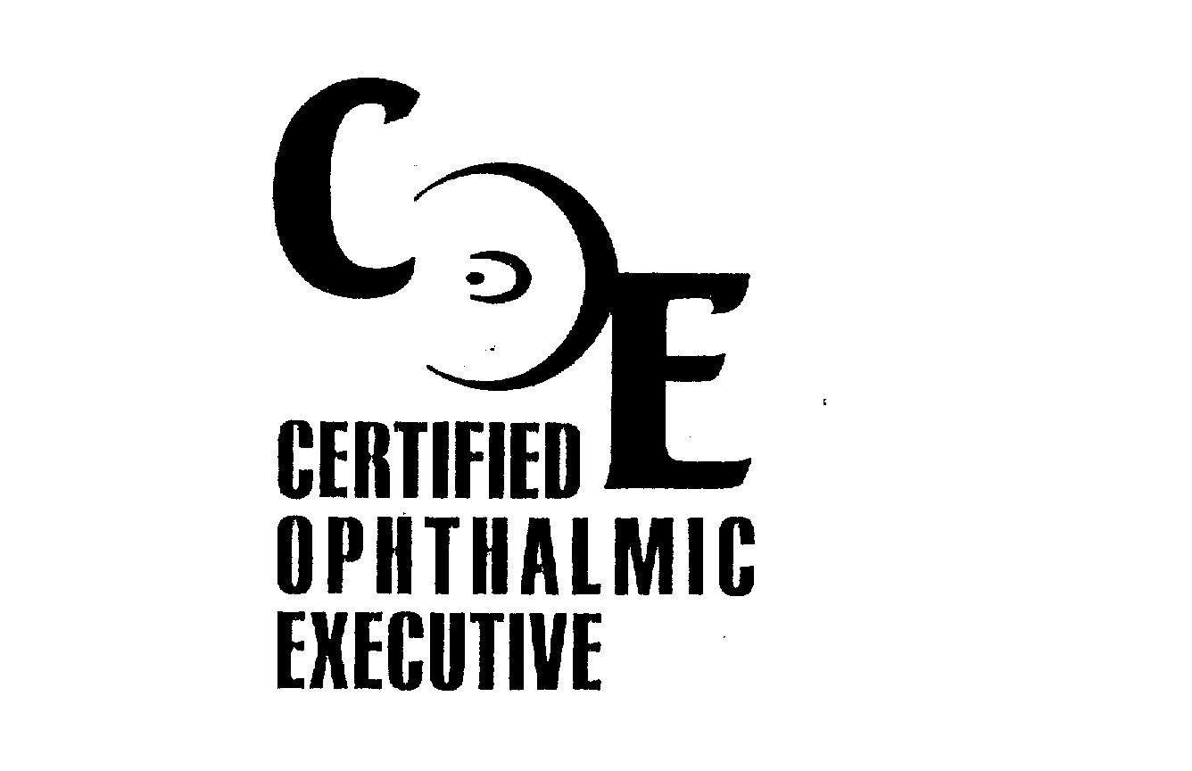 Trademark Logo COE CERTIFIED OPHTHALMIC EXECUTIVE