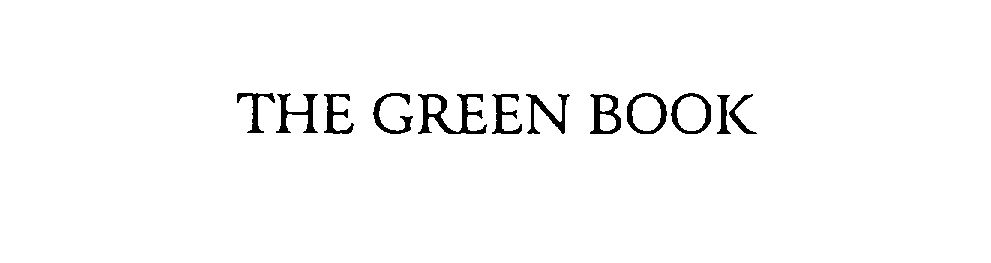 Trademark Logo THE GREEN BOOK