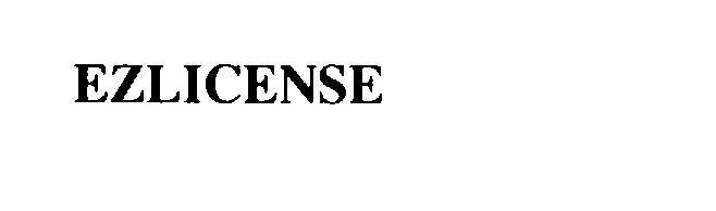  EZLICENSE