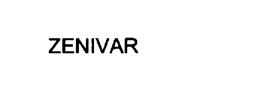 Trademark Logo ZENIVAR