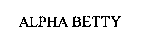 ALPHA BETTY