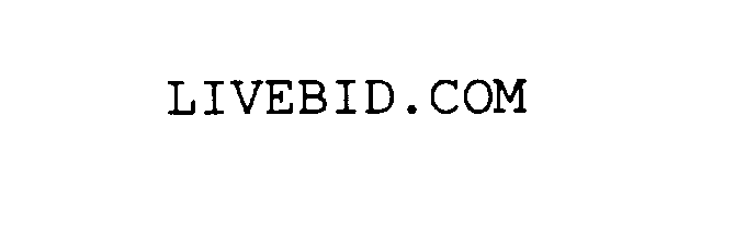 Trademark Logo LIVEBID.COM