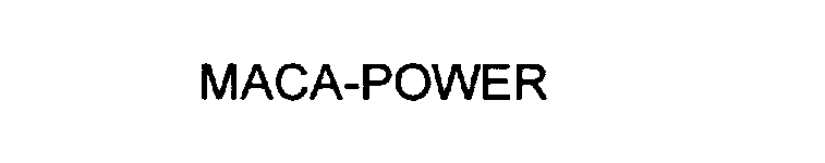 Trademark Logo MACA-POWER