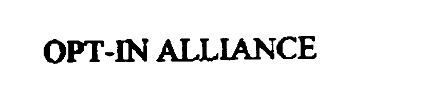 Trademark Logo OPT-IN ALLIANCE