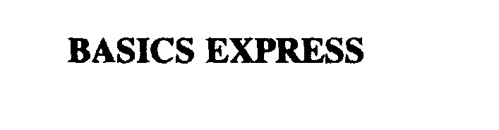 Trademark Logo BASICS EXPRESS