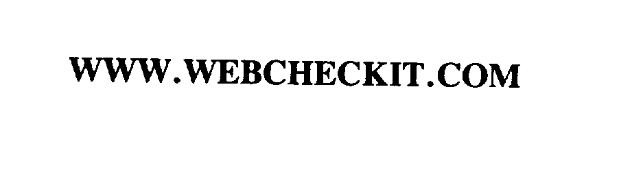 Trademark Logo WWW.WEBCHECKIT.COM