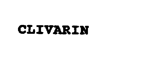 Trademark Logo CLIVARIN
