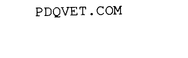 Trademark Logo PDQVET.COM