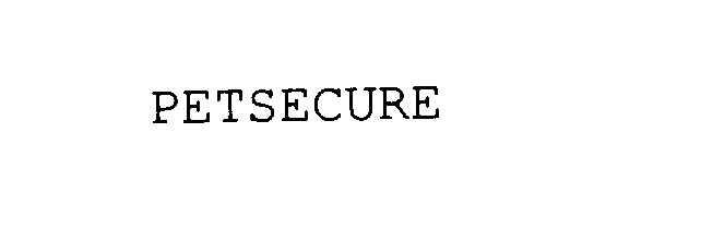 Trademark Logo PETSECURE