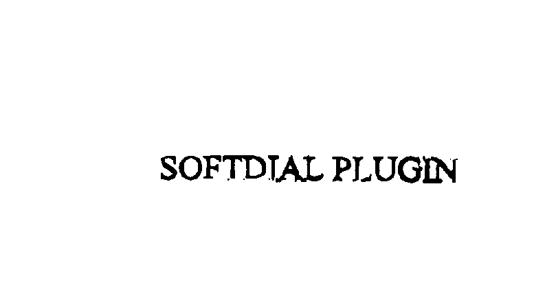 Trademark Logo SOFTDIAL PLUGIN