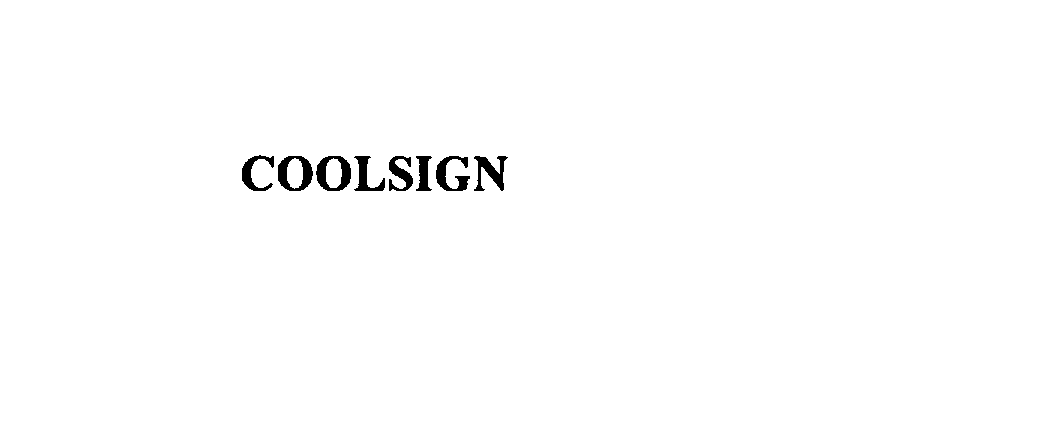 Trademark Logo COOLSIGN