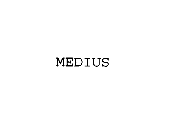 Trademark Logo MEDIUS