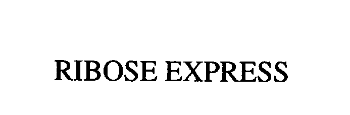 Trademark Logo RIBOSE EXPRESS