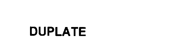 Trademark Logo DUPLATE