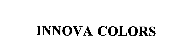 Trademark Logo INNOVA COLORS