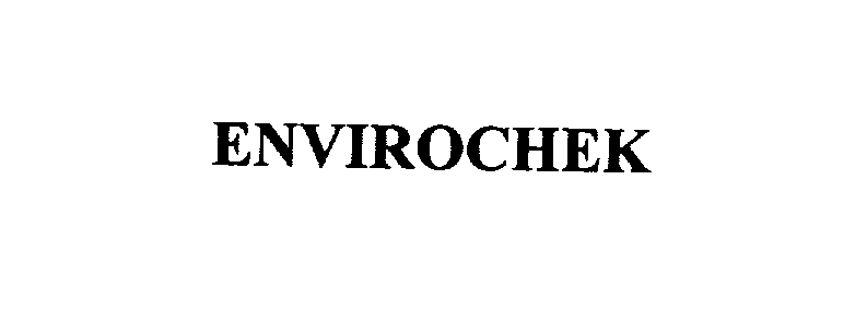 Trademark Logo ENVIROCHEK