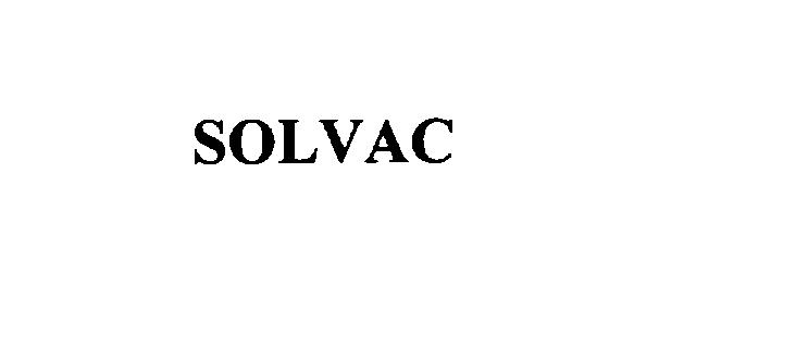 Trademark Logo SOLVAC