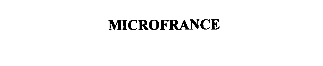 Trademark Logo MICROFRANCE