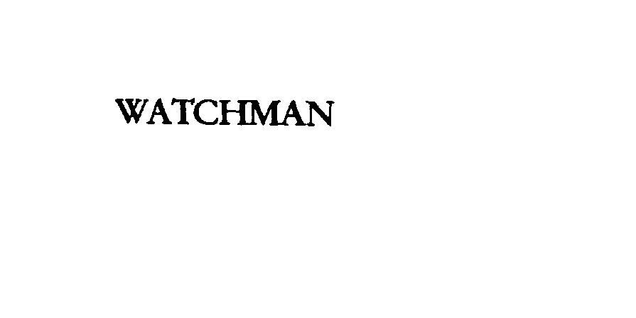Trademark Logo WATCHMAN