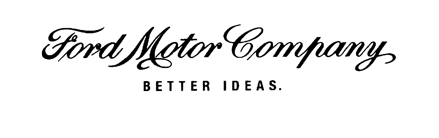  FORD MOTOR COMPANY BETTER IDEAS.