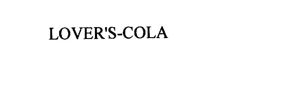  LOVER'S-COLA