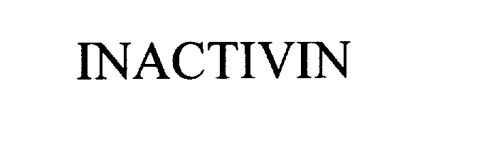 Trademark Logo INACTIVIN