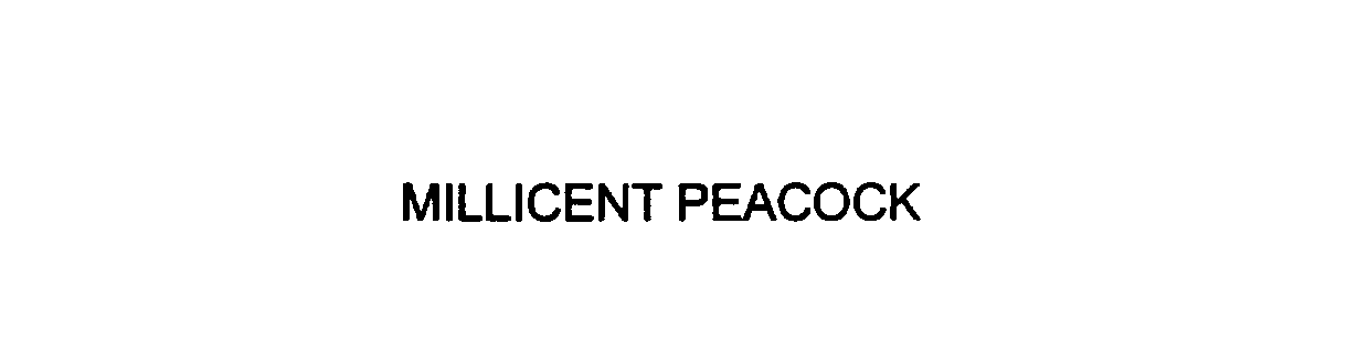 Trademark Logo MILLICENT PEACOCK
