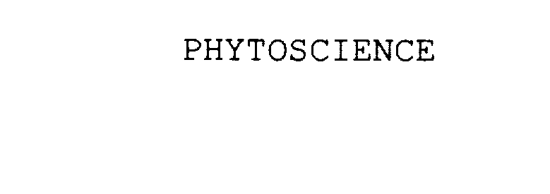  PHYTOSCIENCE