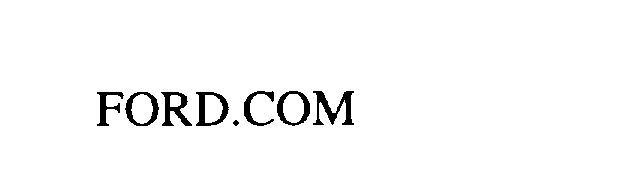 Trademark Logo FORD.COM
