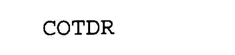 Trademark Logo COTDR