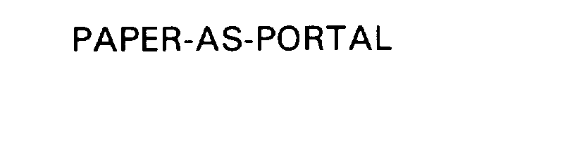 Trademark Logo PAPER-AS-PORTAL