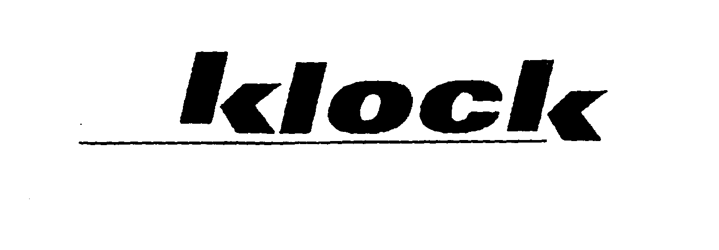 Trademark Logo KLOCK