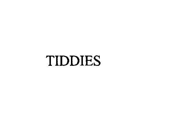 Trademark Logo TIDDIES