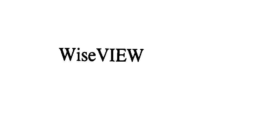 Trademark Logo WISEVIEW