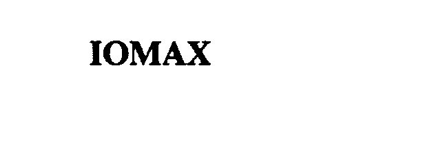 Trademark Logo IOMAX