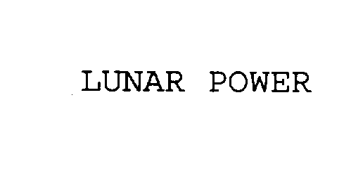 Trademark Logo LUNAR POWER