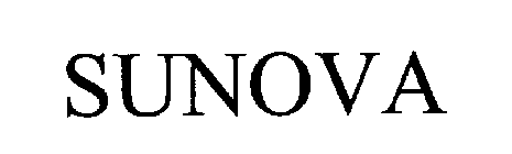 Trademark Logo SUNOVA