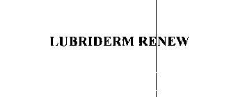 Trademark Logo LUBRIDERM RENEW