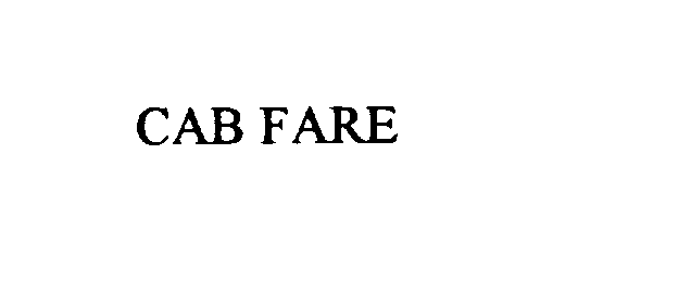  CAB FARE