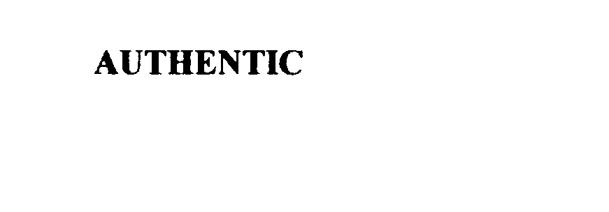 Trademark Logo AUTHENTIC