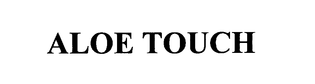 Trademark Logo ALOE TOUCH