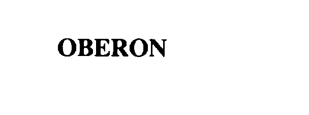 Trademark Logo OBERON