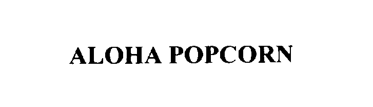  ALOHA POPCORN