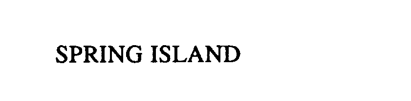  SPRING ISLAND