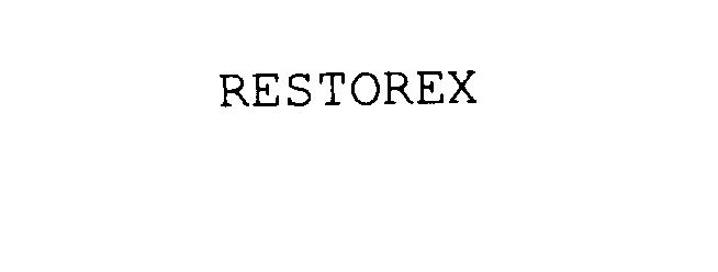 Trademark Logo RESTOREX
