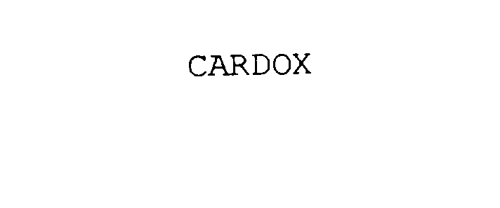  CARDOX