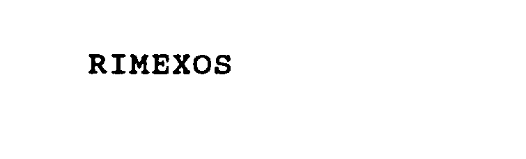 Trademark Logo RIMEXOS