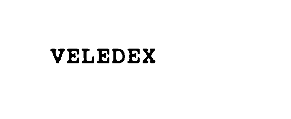 Trademark Logo VELEDEX