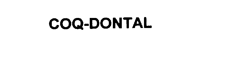 Trademark Logo COQ-DONTAL